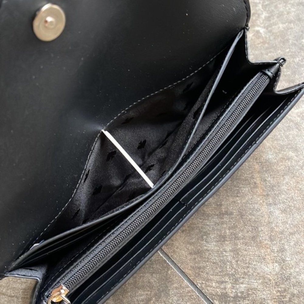 Kate Spade Marti Large Slim Flap Wallet Black - Picture 11 of 16